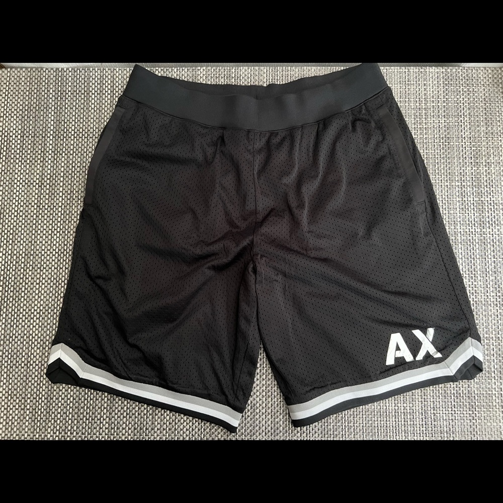 New Men’s “AIX Armani Exchange” Bermuda Black Shorts